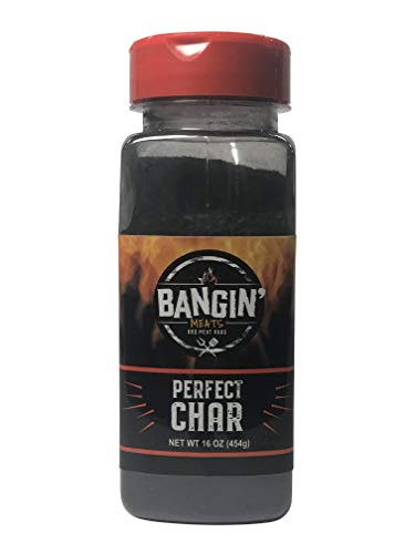 BanginMeats PERFECT CHAR Steak Chicken Charcoal Seasoning Rub 16oz Bottle