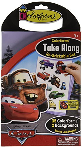 Colorforms Brand Disney Cars Take Along Restickable Set