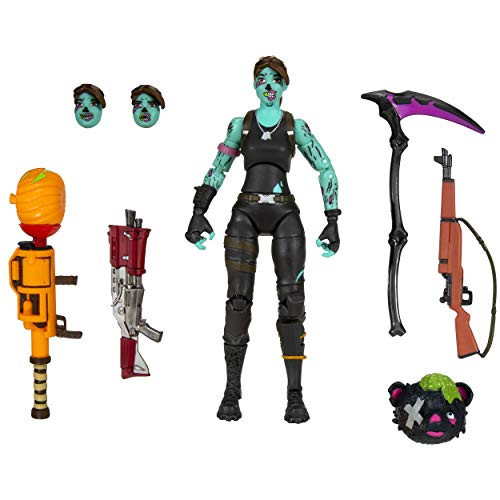Fortnite Legendary Series 1 Figure Pack - 6 Inch Ghoul Trooper Collectible Action Figure - Includes Harvesting Tool 3 Weapons 1 Back Bling 3 Interchangeable Faces - Collect Them All