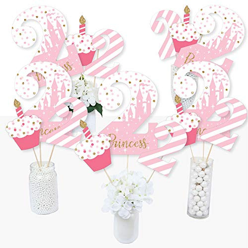2nd Birthday Little Princess Crown - Pink and Gold Princess Second Birthday Party Centerpiece Sticks - Table Toppers - Set of 15 2nd Birthday Little Princess Crown - Pink and Gold Princess Second Birthday Party Centerpiece Sticks - Table Toppers - Set of 15