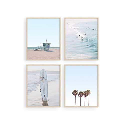 Haus and Hues Beach Wall Art Prints - Set of 4 Ocean Beach Decor Art Prints Nautical Themed Beach Wall Decor and Decorations for Home Beach Art Prints Beach Decor 11x14 UNFRAMED Haus and Hues Beach Wall Art Prints - Set of 4 Ocean Beach Decor Art Prints Nautical Themed Beach Wall Decor and Decorations for Home Beach Art Prints Beach Decor 11x14 UNFRAMED