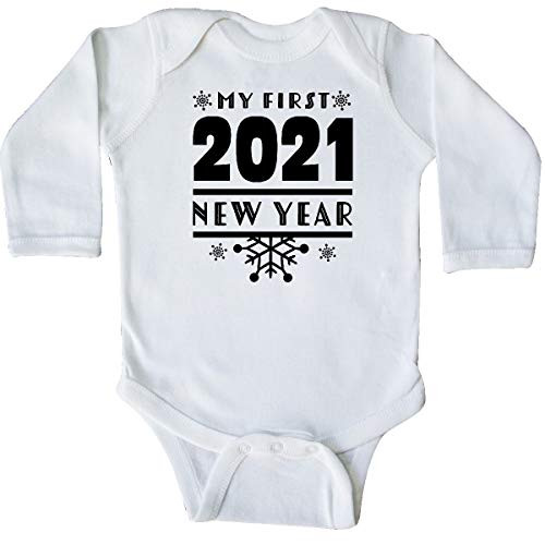 inktastic My 1st New Year 2021 with Long Sleeve Creeper 6 Months White 3dcef