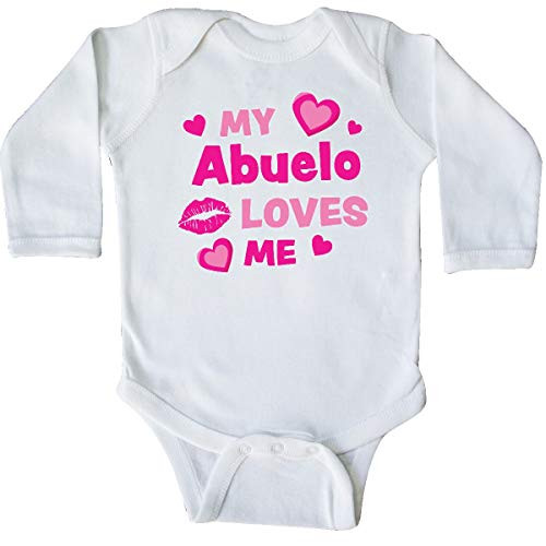 inktastic Valentines Day My Abuelo Long Sleeve Creeper 18 Months White 3e19b