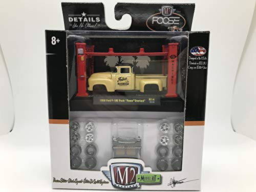 M2 Machines by M2 Collectible Model-Kit 1956 Ford F-100 Truck Foose Overlord 164 Scale R14 17-11 YellowBlack Top Details Like NO Other! 1 of 7500
