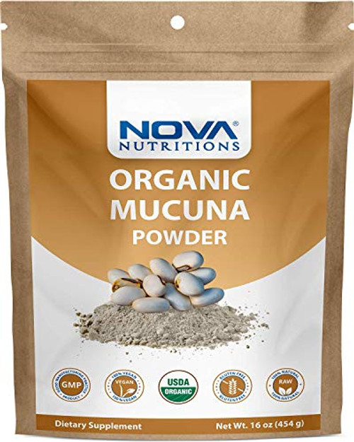 Nova Nutritions Certified Organic Mucuna Pruriens Powder 16 OZ 454 Gram Nova Nutritions Certified Organic Mucuna Pruriens Powder 16 OZ 454 Gram