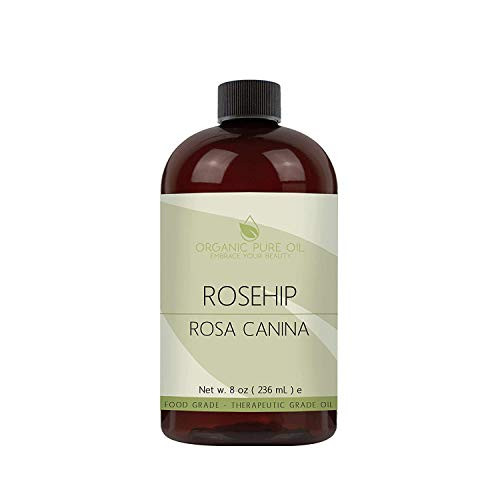 Rosehip Oil - 8 oz - 100 Pure Unrefined Non-GMO Cold Pressed Vegan Carrier Oil for Face Hair Skin Nails Body Aging Skin Beard Mustache Lashes and More - Premium Therapeutic Salon Quality Rosehip Oil - 8 oz - 100 Pure Unrefined Non-GMO Cold Pressed Vegan Carrier Oil for Face Hair Skin Nails Body Aging Skin Beard Mustache Lashes and More - Premium Therapeutic Salon Quality