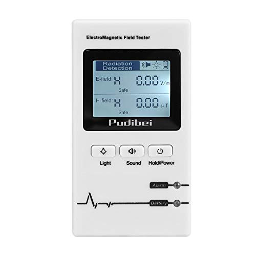 EMF Meter Electromagnetic Radiation Tester Electric Field and Magnetic Field Radiation Handheld Mini Digital LCD Display EMF Detector Dosimeter TesterUSB Charging