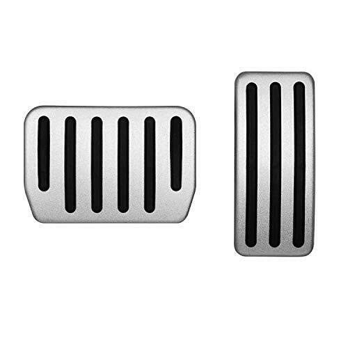 shanmu Accelerator pedal brake pedal cover non-slip pedal Compatible with Tesla Model 3 2017-2019 Stainless steel brake accelerator pedal