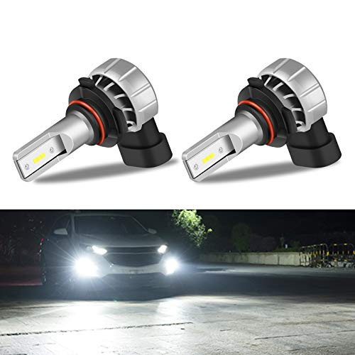 SUHU 9006 LED Fog Light Bulbs 5000 Lumens 12W High Power 6000K 1919 CSP Chips Super Bright Waterproof HB4 9006 Fog Light Bulbs Replacement for Car Plug and Play Cool White Pack of 2