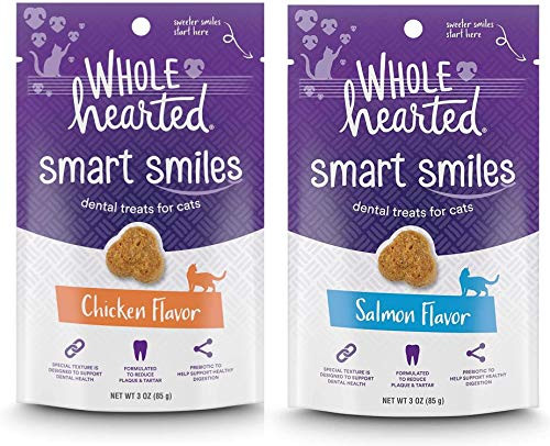 WholeHearted Smart Smiles Cat Dental Treats Chicken  and  Salmon 2-3 OZ