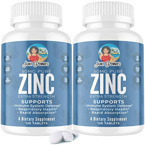 2 Pack Zinc Gluconate 50mg Potent Immune Support Supplement Powerful Natural Antioxidant and Immune System Support Promotes Enzyme Function Zinc Vitamins for Adults 120 Tablets 2 Pack Zinc Gluconate 50mg Potent Immune Support Supplement Powerful Natural Antioxidant and Immune System Support Promotes Enzyme Function Zinc Vitamins for Adults 120 Tablets