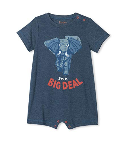Hatley Baby Boys Romper Safari Elephant 6-9 Months