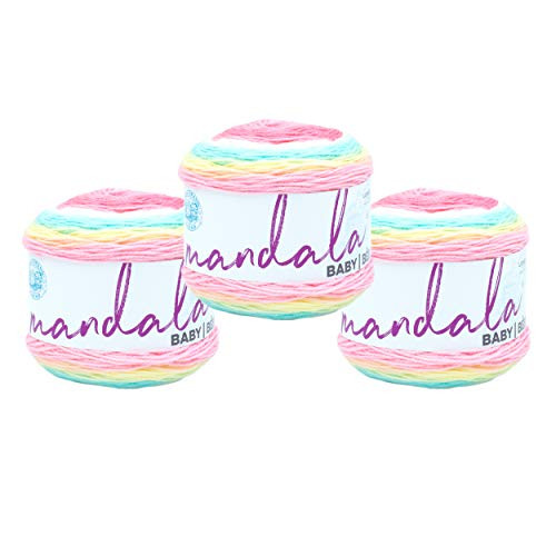3 Pack Lion Brand Yarn 526-216 Mandala Baby Yarn Narnia