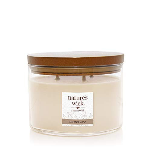 Natures Wick Cashmere Wool Candle 18 oz