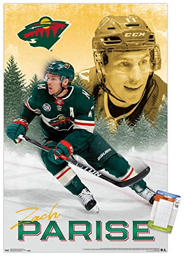 Trends International NHL Minnesota Wild - Zach Parise 19 Wall Poster 22_375 x 34 Premium Poster  and  Mount Bundle
