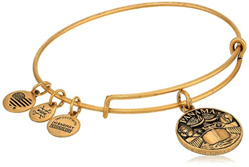 Alex And Ani Replenishment 19 Womens Panama Charm Bangle Rafaelian Gold