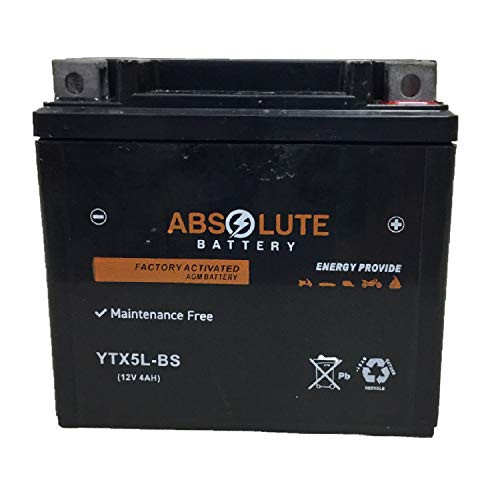 YTX5L-BS Replacement Battery for Kymco 50 Mongoose 50 All Years ATV AGM