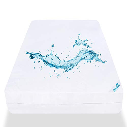Zippered Mattress Encasement Queen Size Fits 8-10Depth Waterproof Mattress Protector Premium Hypoallergenic 6-Sided Bed Cover Breathable and Absorbent Zippered Mattress Encasement Queen Size Fits 8-10Depth Waterproof Mattress Protector Premium Hypoallergenic 6-Sided Bed Cover Breathable and Absorbent