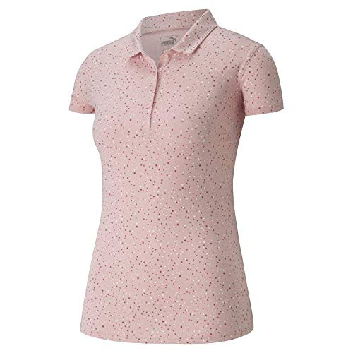 PUMA Golf 2020 Womens Cloudspun Speckle Polo Peachskin Double Extra Large