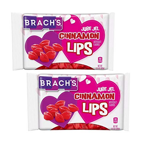 Seasonal Valentines Day Brachs Jube Jel Cinnamon Lips 13_5 Oz Pack of 2