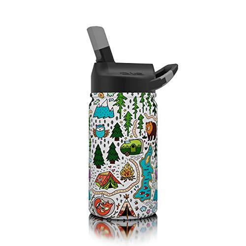 Seriously Ice Cold Lil SIC Kid 12 Oz_ Double Wall Vacuum Insulated 188 Stainless Steel Tumbler Mug  Powder Coated with Leak Proof BPA Free Lid with Integrated Carabiner Clip