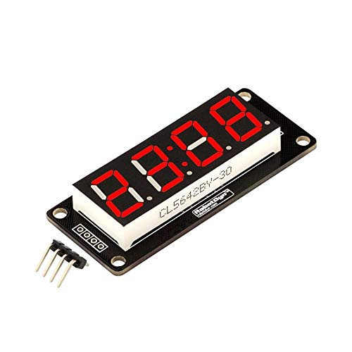 ZJYSM Module 4 Digit LED Display Tube 7 Segments TM1637 50x19mm Red Clock Display Colon Module