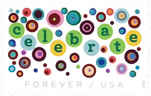 USPS Lets Celebrate Forever Stamps - Sheet of 20 Postage Stamps