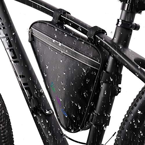 BOKIE Bike Storage Bag Waterproof Bicycle Frame Bag Cycling Under Top Tube Triangle Bag for Mountain Road Bike Cycling