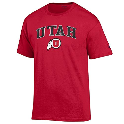 Elite Fan Shop Utah Utes Tshirt Varsity Red Arch Over - XX-Large