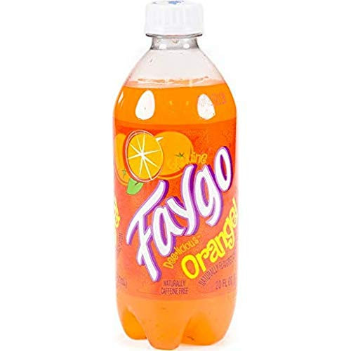 Faygo Orange Soda Pop 6 pack 20 oz Bottles