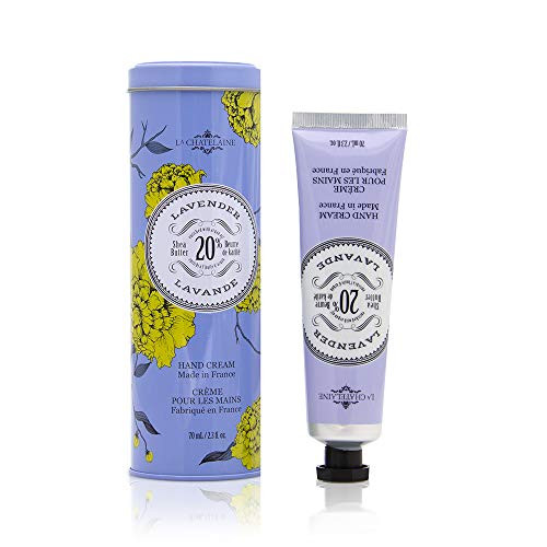 La Chatelaine Hand Cream Tin 20 Organic Shea Butter Argan Oil and Calendula Moisturizing and Nourishing 2_3 Oz Lavender La Chatelaine Hand Cream Tin 20 Organic Shea Butter Argan Oil and Calendula Moisturizing and Nourishing 2_3 Oz Lavender