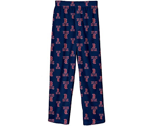Outerstuff MLB Boys Kids 4-7 Youth 8-20 Primary Logo Print Sleepwear Lounge Pajama Pants Boston Red Sox Youth X-Large 18-20