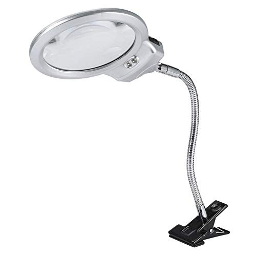 2_25X to 8X Lighted Desktop Magnifier Large Lens Table Top Desk Lamp Lighted Magnifier Magnifying Glass With LED Light Clamp for Hobby Crafts Inspection Reading Books 2_25X to 8X Lighted Desktop Magnifier Large Lens Table Top Desk Lamp Lighted Magnifier Magnifying Glass With LED Light Clamp for Hobby Crafts Inspection Reading Books