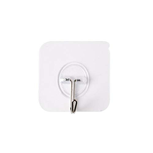 LJZX Strong Adhesive Hook Double Sided Adhesive Wall Hooks Transparent Hooks On The Wall Self Adhesive Hook for Bathroom Suction Cup Sucker Hook Strong Adhesion Color  1pcs