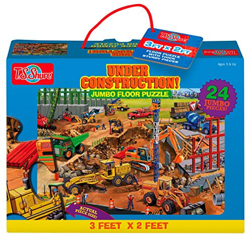 T.S. Shure Under Construction Jumbo Floor Puzzle