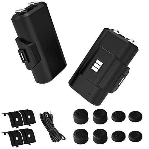 Controller Battery Pack for Xbox OneXbox Series XS OLCLSS Rechargeable Battery Pack for Xbox Series XSXbox OneXbox One SXbox One XXbox One Elite Controller with 2x1100mAh Rechargeable Battery