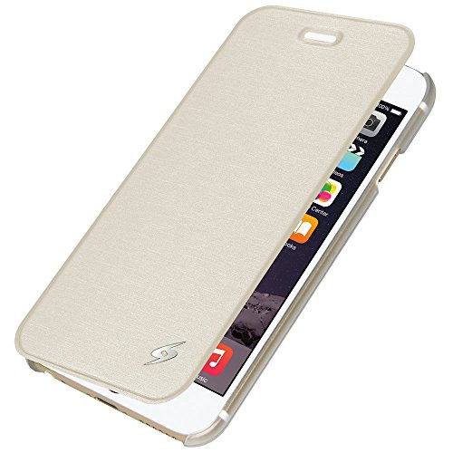 Amzer Flip Case Cover for iPhone 6, iPhone 6s - Retail Packaging - White