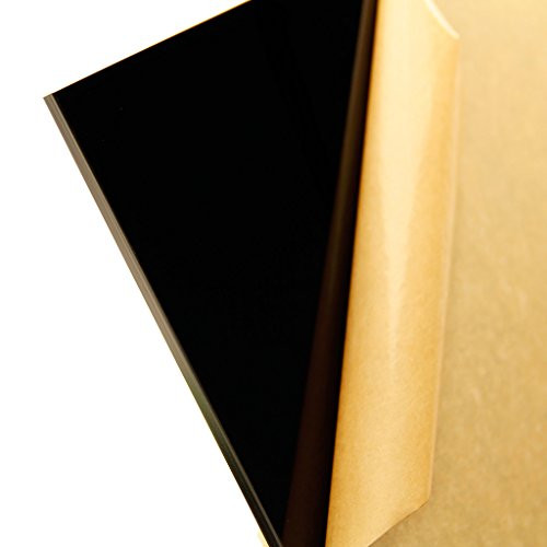 316 4_5mm Black Glossy 24 x 12 CAST Acrylic Plexiglass Sheet 0_177 Thick AZM