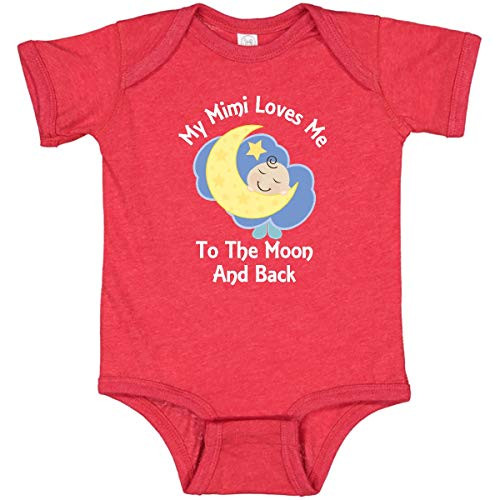 inktastic My Mimi Loves Me to Infant Creeper 18 Months Retro Heather Red 262bb