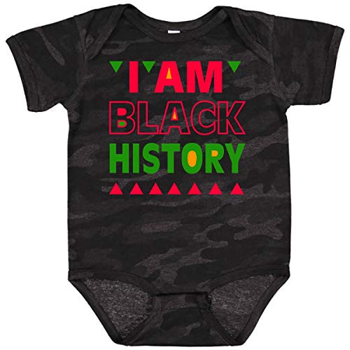 inktastic I Am Black History Infant Creeper 12 Months Storm Camo 289b1