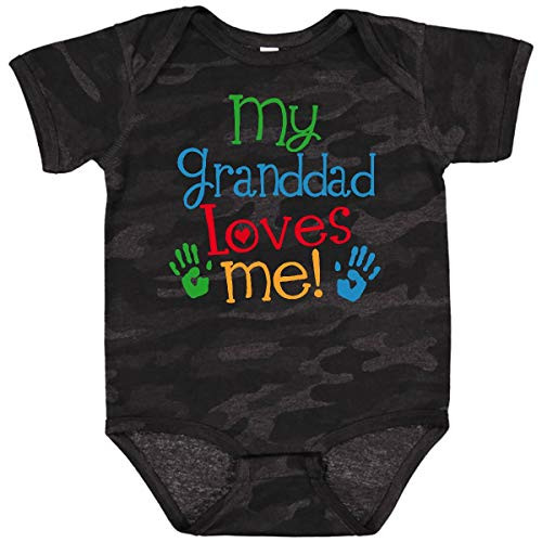 inktastic My Granddad Loves Me Gift Infant Creeper 24 Months Storm Camo 2fbe6
