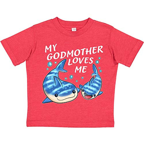 inktastic My Godmother Loves Me- Toddler T-Shirt 3T Retro Heather Red 323cf inktastic My Godmother Loves Me- Toddler T-Shirt 3T Retro Heather Red 323cf