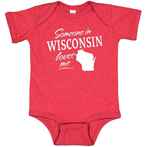 inktastic Someone in Wisconsin Infant Creeper 6 Months Retro Heather Red 33ab2 inktastic Someone in Wisconsin Infant Creeper 6 Months Retro Heather Red 33ab2