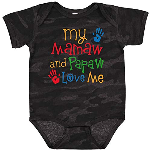 inktastic Mamaw and Papaw Love Me Infant Creeper 6 Months Storm Camo 34548 inktastic Mamaw and Papaw Love Me Infant Creeper 6 Months Storm Camo 34548