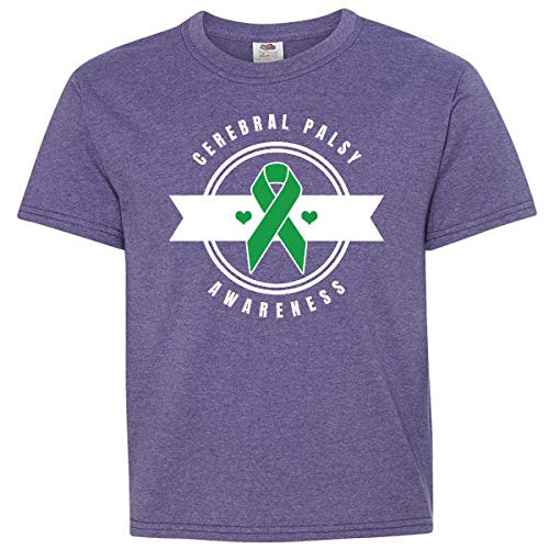 inktastic Cerebral Youth T-Shirt Youth Medium 10-12 Retro Heather Purple 346b4