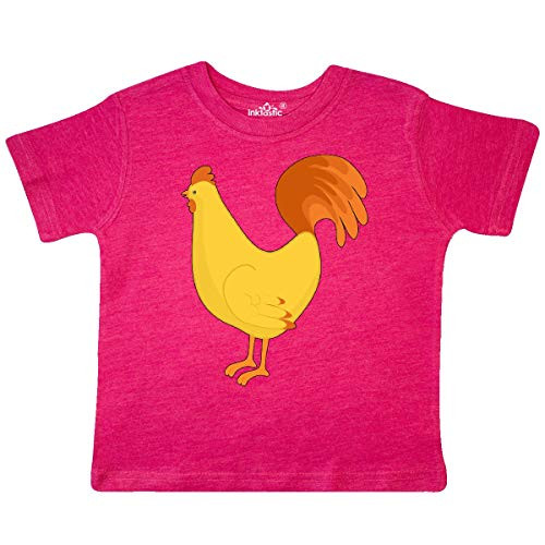 inktastic Cute Yellow Chicken Toddler T-Shirt 2T Retro Heather Pink 3a3b2