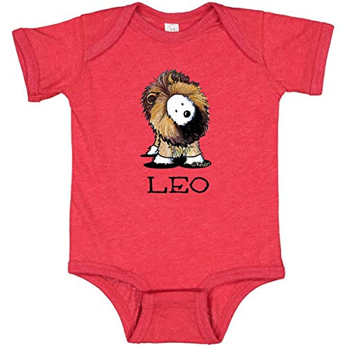 inktastic Leo Lion Infant Creeper 18 Months Retro Heather Red - KiniArt 5e53