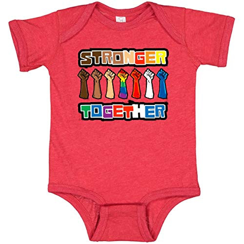 inktastic Stronger Together with Infant Creeper Newborn Retro Heather Red 3badf