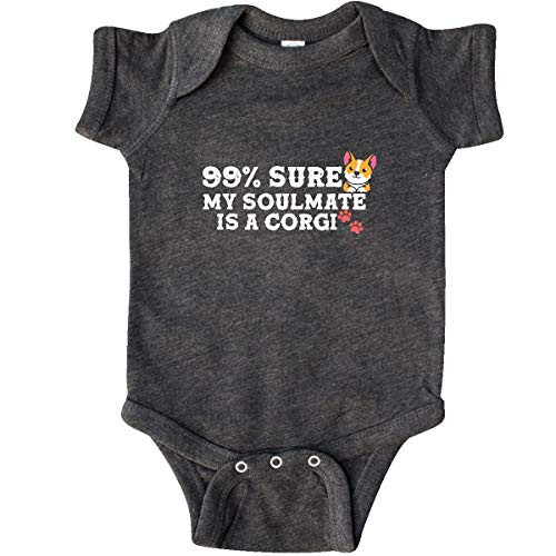inktastic Corgi Dog Lover Infant Creeper 6 Months Retro Heather Smoke 3d555