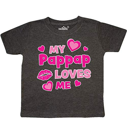 inktastic Valentines Day My Pappap Toddler T-Shirt 2T Retro Heather Smoke 3e1a0 inktastic Valentines Day My Pappap Toddler T-Shirt 2T Retro Heather Smoke 3e1a0